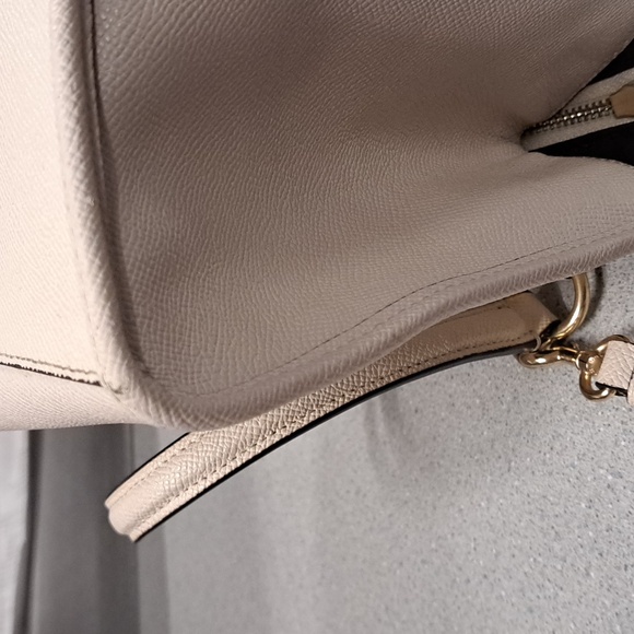 Coach Crosby 21 Carryall Chalk Crossgrain Leather Convertible Satchel  F11925 - Picture 13 of 16